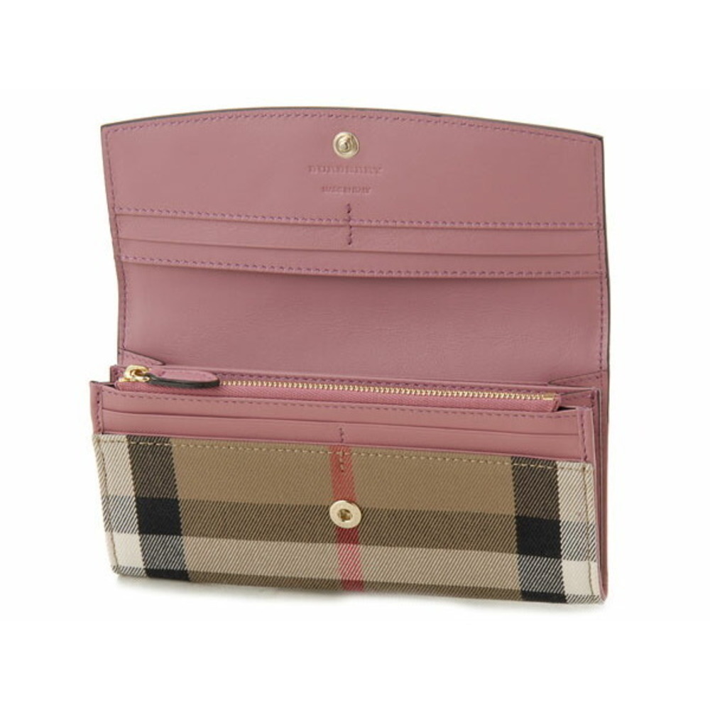 Burberry long wallet House Check leather mauve pink - Picture 3 of 3